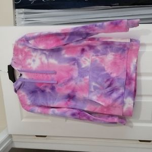 If It Were Me Over Sized Pink and Purple Hoodie. Fleece Inside Like New…